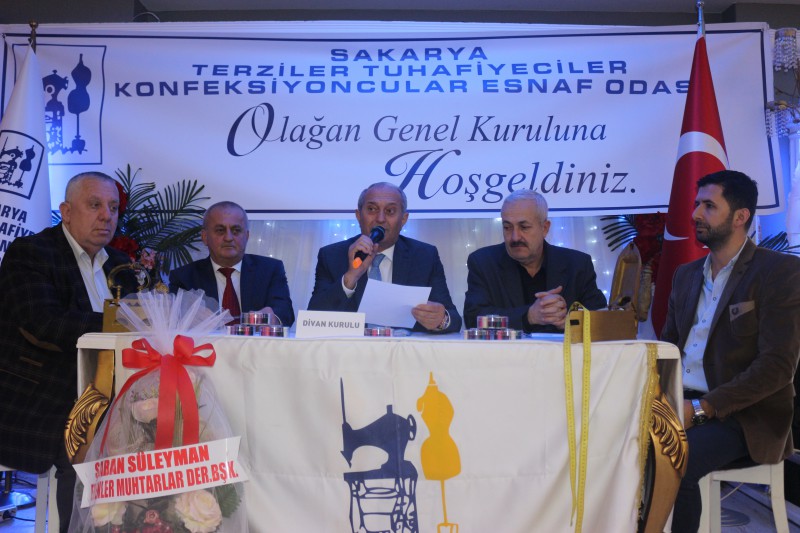 Sakarya Terziler, Tuhafiyeciler, Konfeksiyoncular Esnaf Odası Olağan Genel Kurulu Gerçekleştirildi
