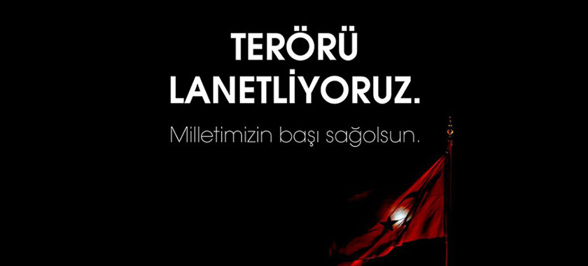 Terörü Lanetliyoruz