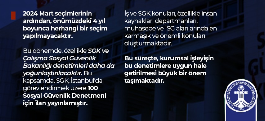 Esnaf ve Sanatkarların Dikkatine